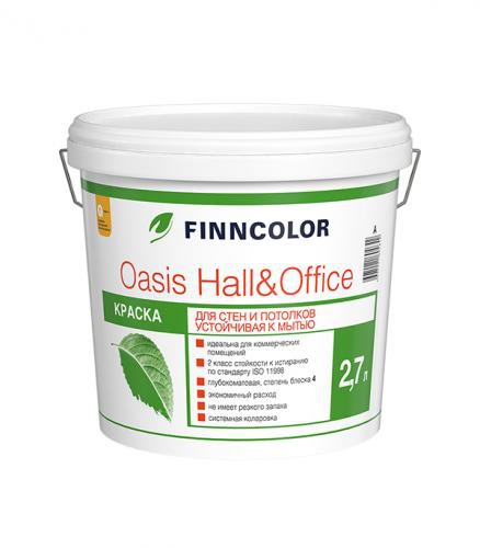 OASIS HALL@OFFICE C 4 краска для стен и потолков устойчивая к мытью 9 л