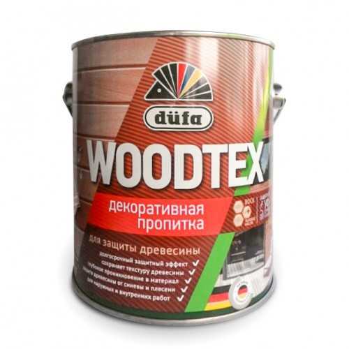 Пропитка WOODTEX для защиты древесины орех (3л) Дюфа