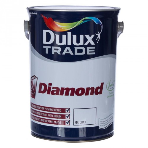 Краска "Dulux Trade Diamond Matt" матовая  база BМ 4,8 л