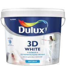 Dulux Новая ослепительно белая 3D матовая BW (10л)