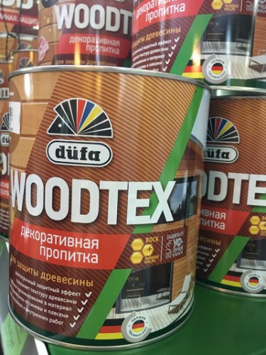 Пропитка WOODTEX для защиты древесины орегон (0,9л) Дюфа